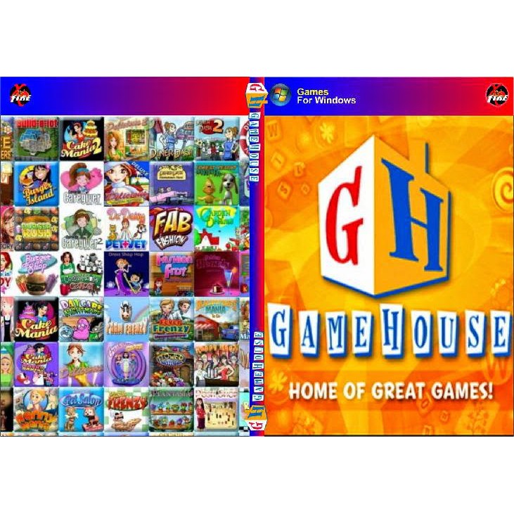 Windows 150 gamehouse game pack PC/ Laptop DVD installer