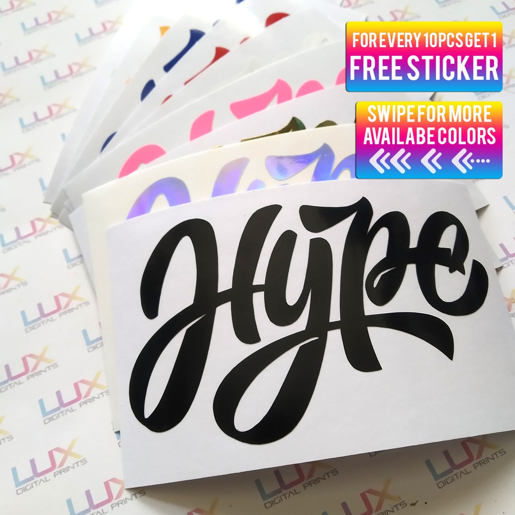HYPE holographic spectrum DieCut Vinyl Sticker/Decal/car/motor/laptop
