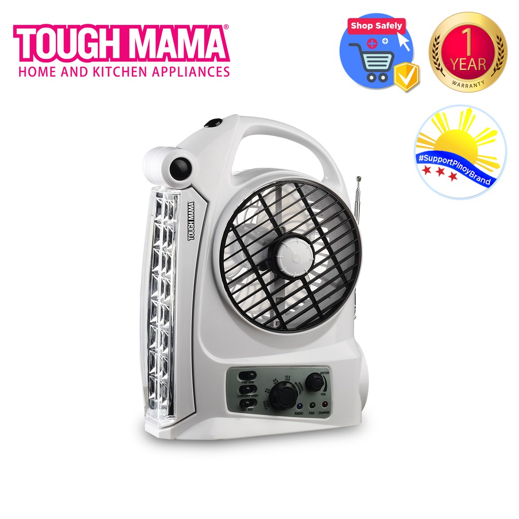 Tough Mama NTMRF5R 5" Multifunctional Rechargeable Fan Shopee