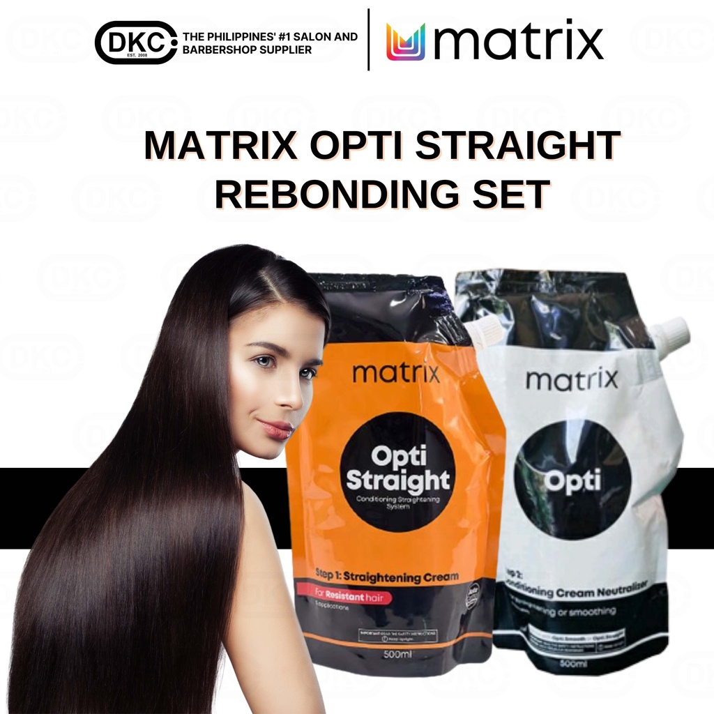 [ With Freebie ] Matrix Opti Straight Rebond Set (500ml each) Hair