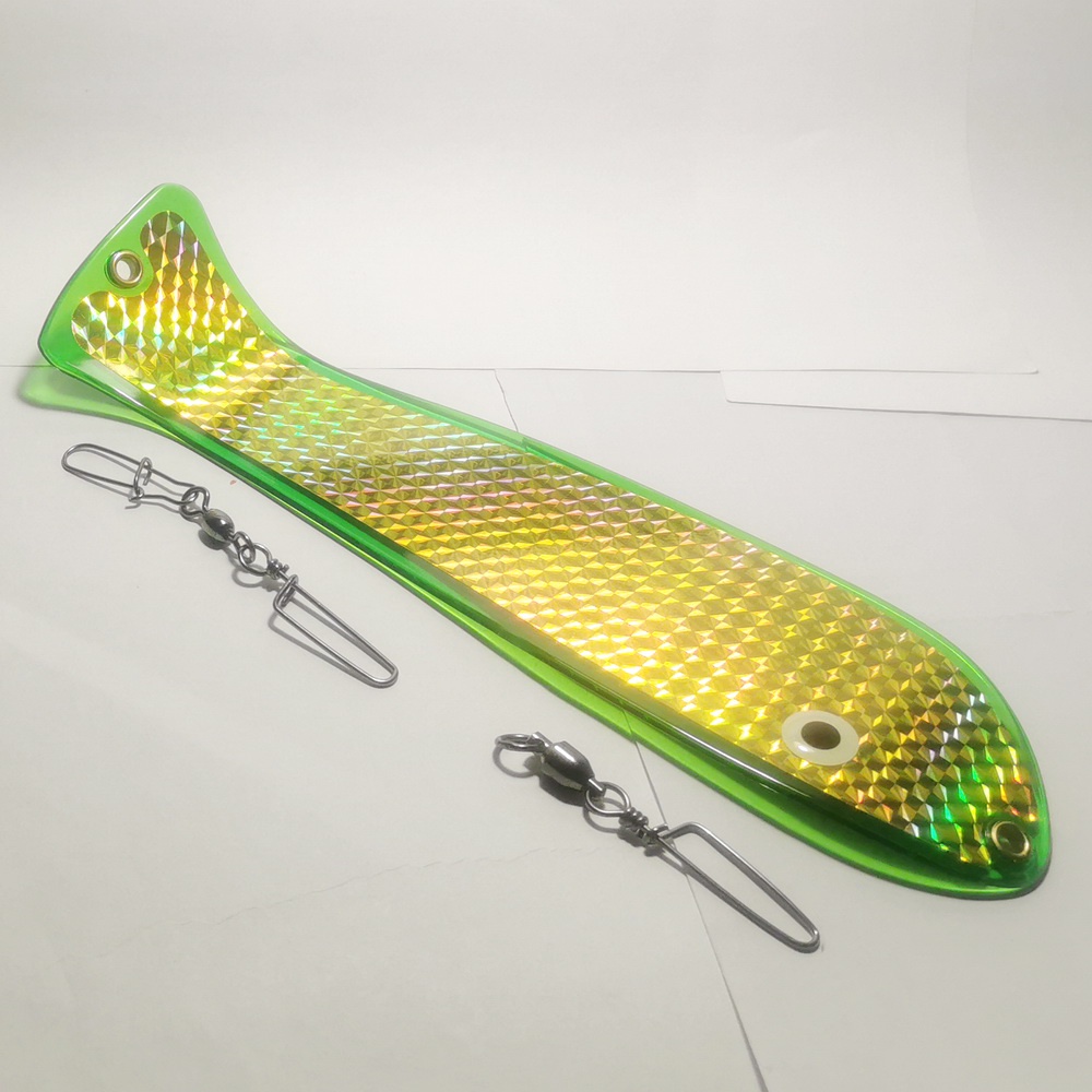 Reel Fish Shaped trolling Flashers paddle Salmon Fishing Flasher