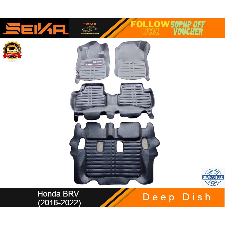 Honda BRV Deep Dish matting BRV Floor Mat 20142022 with logo