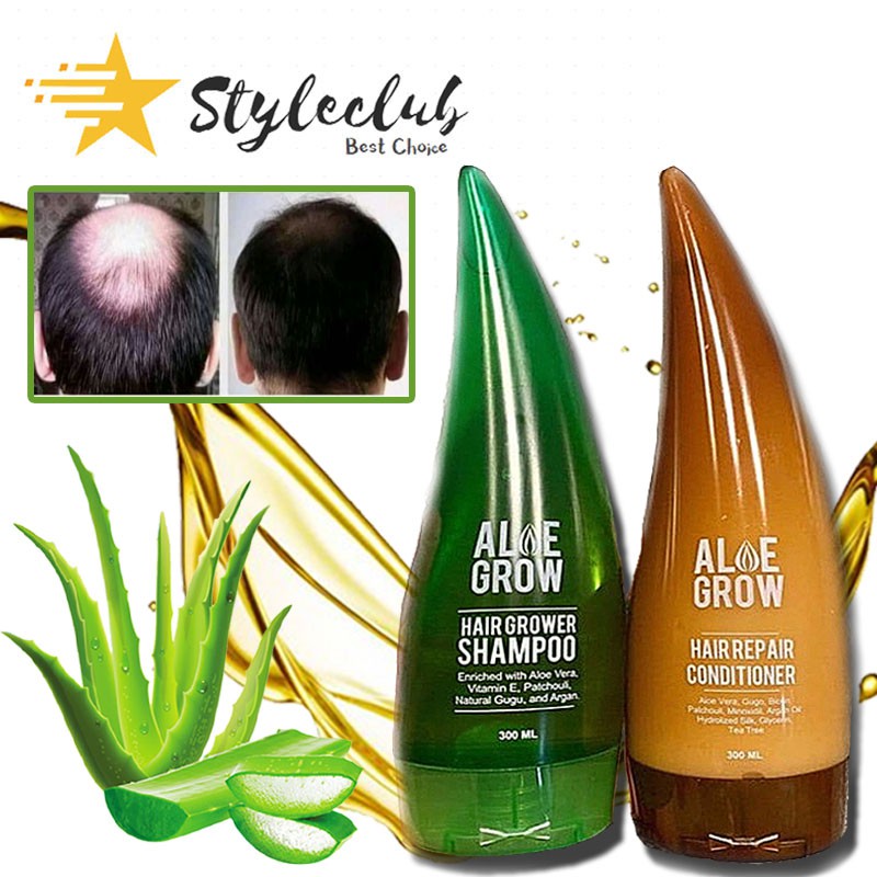 New! Aloe Grow Hair Grower Shampoo and Conditioner by Misumi