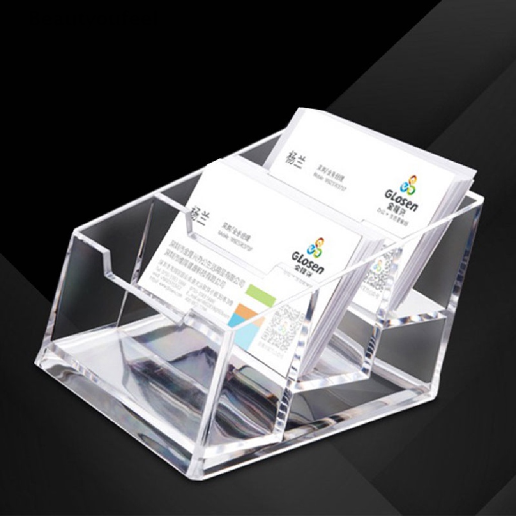 [Beautyoufeel] Clear acrylic Plastic Desktop Business Card Holders