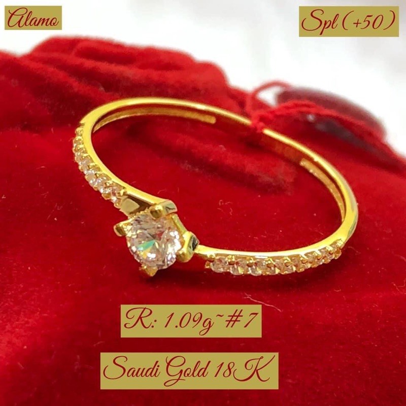18K Saudi Gold Engagement Ring Shopee Philippines
