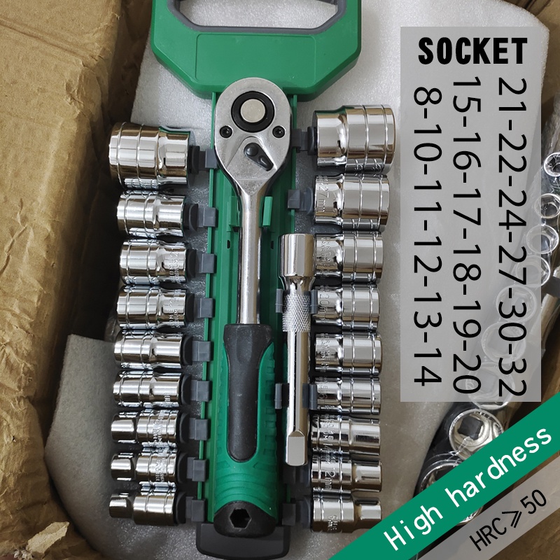 CRV 1/2 drive socket wrench set Torque Ratchet wrench Kits castle