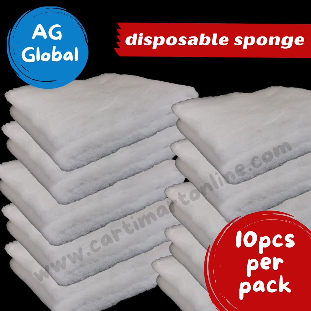 Disposable White Filter Sponge 3.5ft x 1ft (10pcs) Shopee Philippines