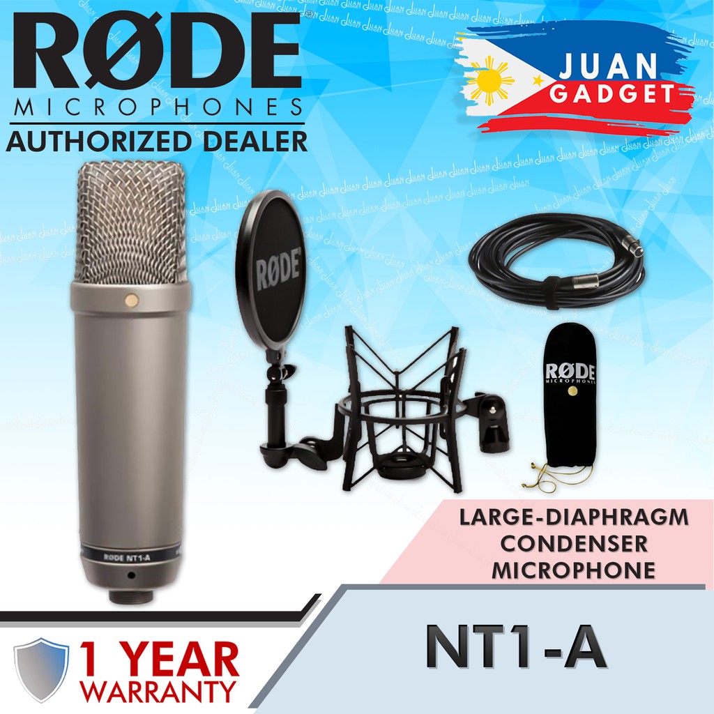 Rode NT1A Large Diaphragm Condenser Microphone (Single) JG