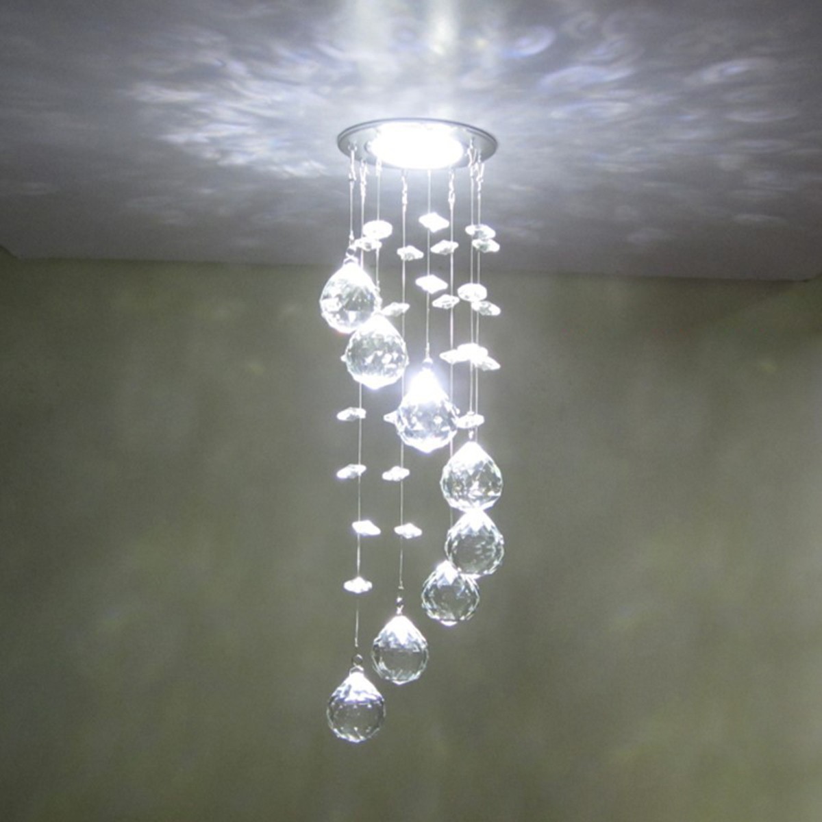 Modern LED K9 Ceiling Light Fixture For Living Room Hotel Hallway