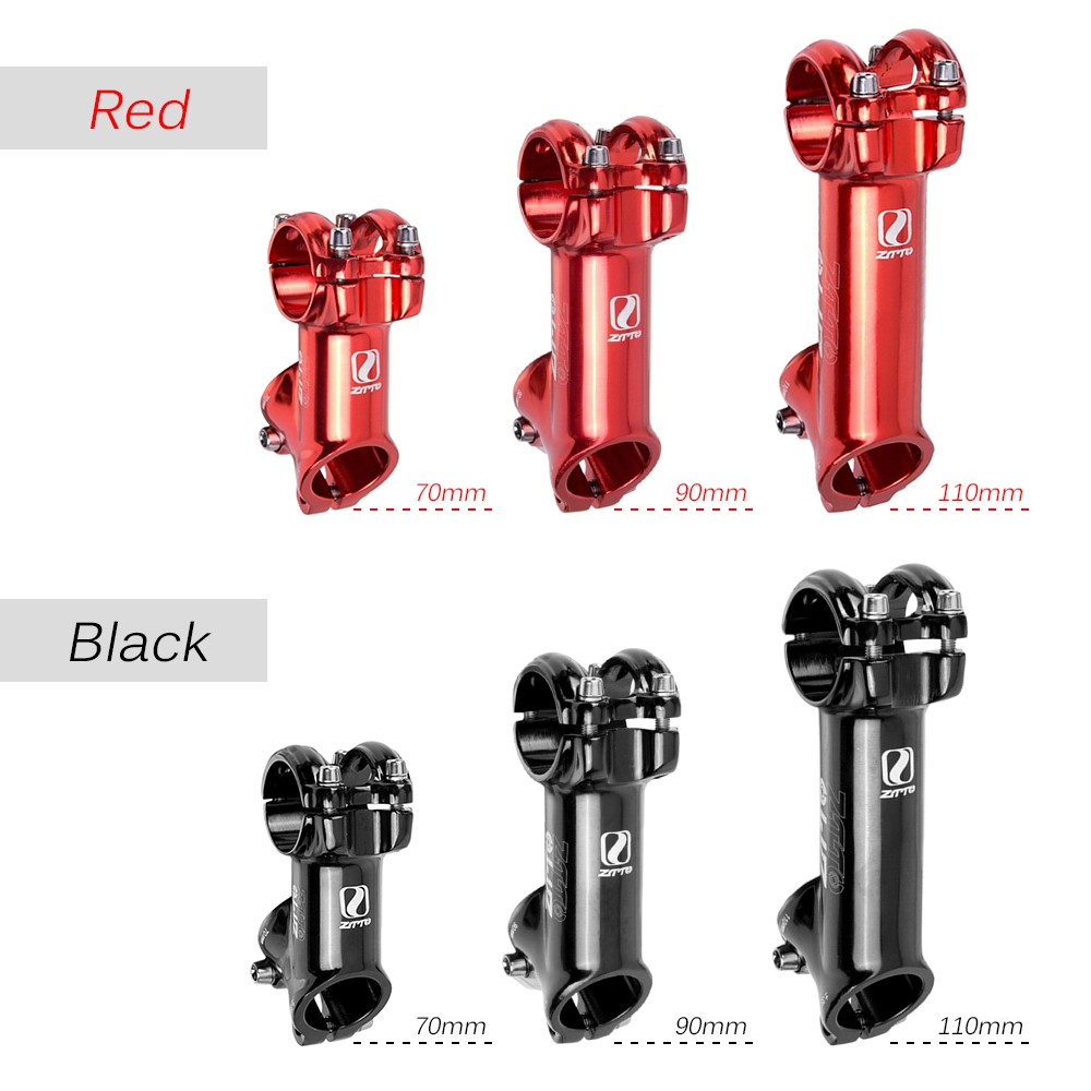 31.8mm Bicycle Stem 70mm/90mm/110mm 35 Degree Lightweight Polished Stem