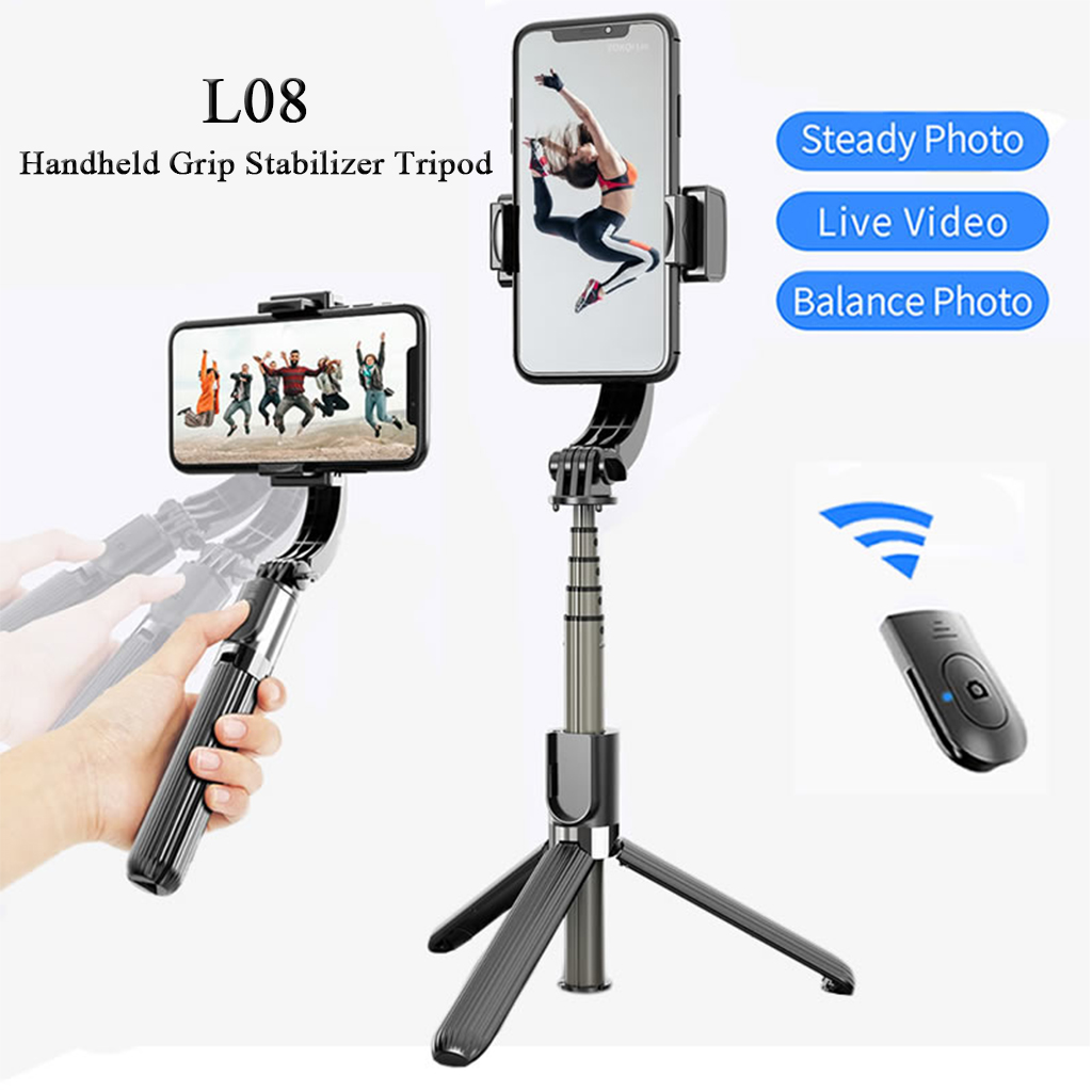 Phone Gimbal stabilizer Handheld Grip Stabilizer Tripod Axis Camera