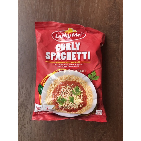 Lucky Me Curly Spaghetti 70g (new packaging) Shopee Philippines