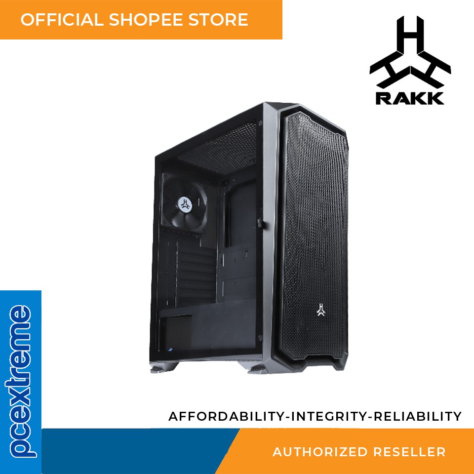 Rakk Haliya ATX Gaming Case Black Shopee Philippines