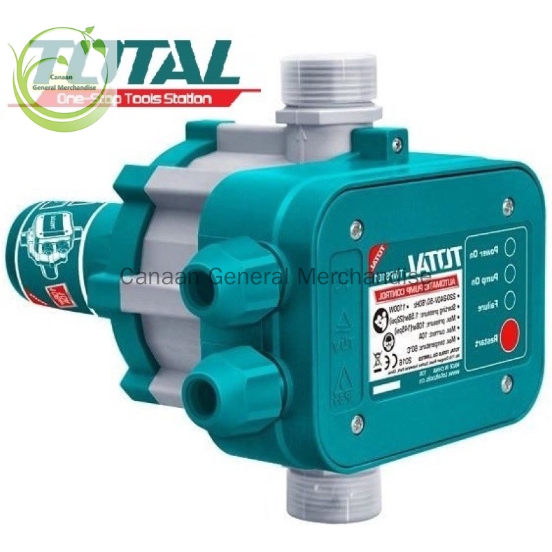 TOTAL Premium Industrial Automatic pump control 10A Jet pump 1HP