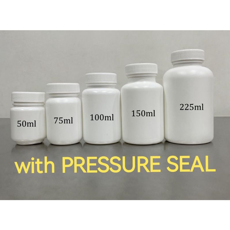 THICK Clear Medicine Jar Medicine Storage Medicine Bottle Clear Jar