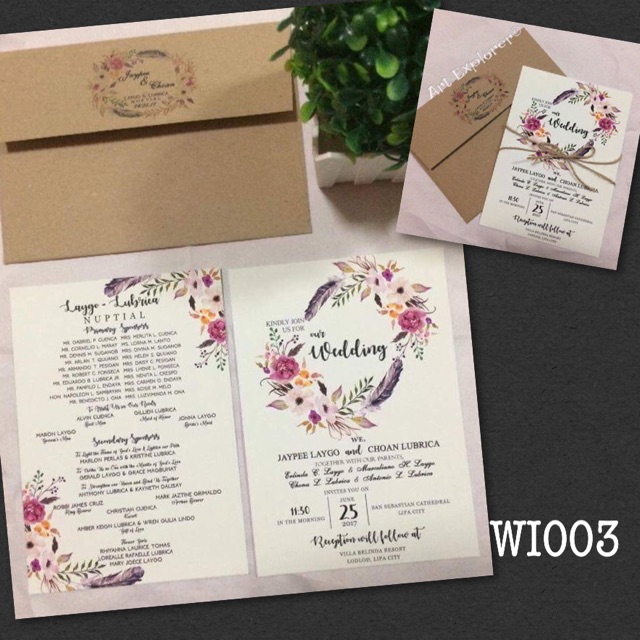Affordable Wedding Invitation Shopee Philippines