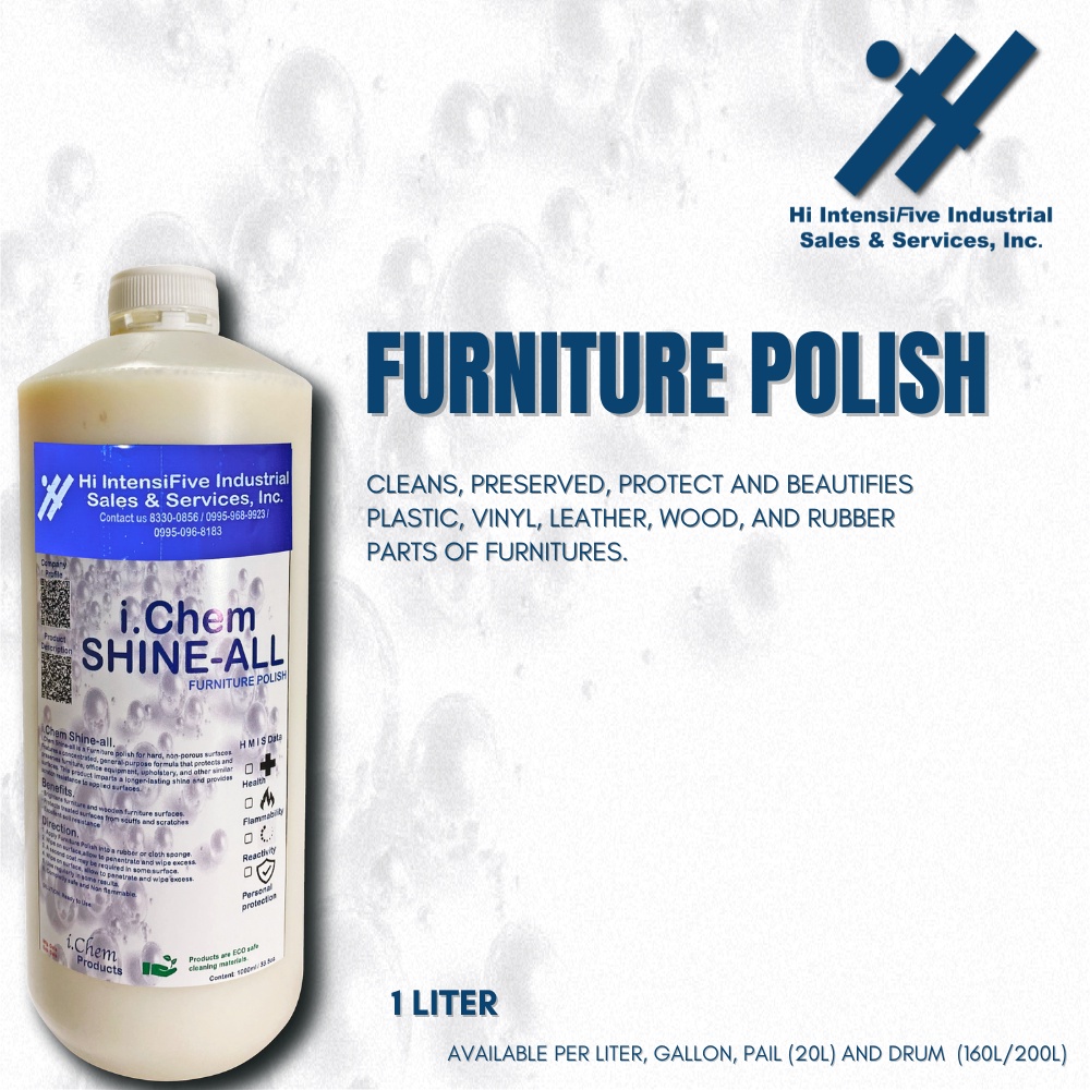 FURNITURE POLISH 1 LITER (WOOD PLASTIC RUBBER SHINER, FURNITURE