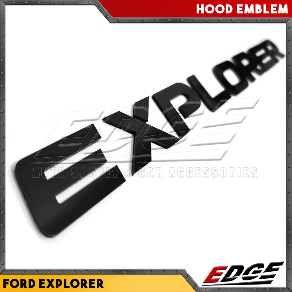 EXPLORER Hood Emblem // ford adhesive ready stickon logo symbol sign 3d racing development car