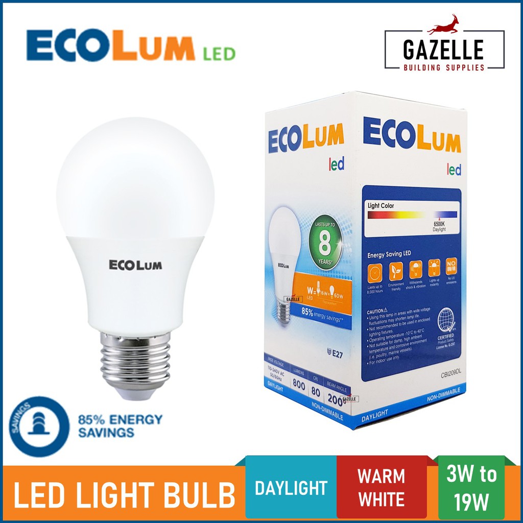 Firefly Ecolum LED Bulb Light Bulb 3 19 Watts Shopee Philippines