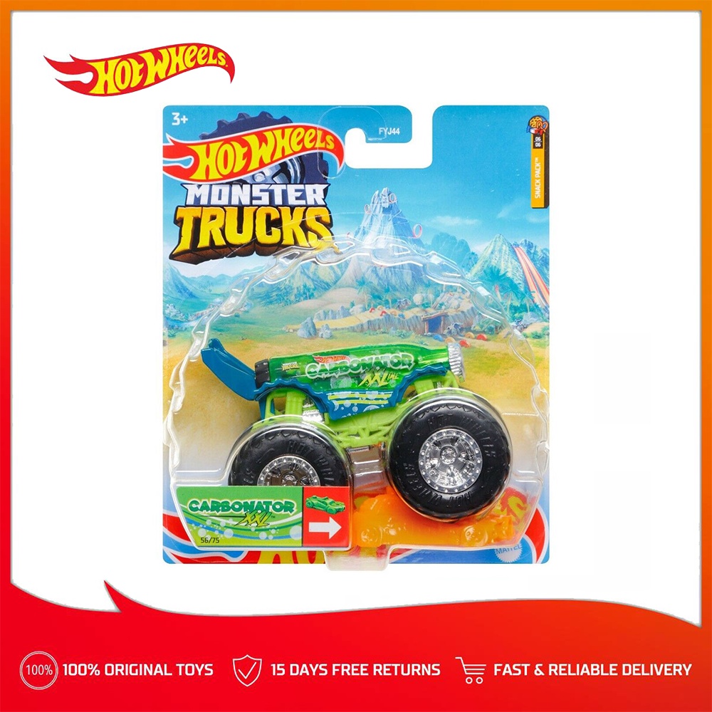 Hot Wheels Monster Trucks 164 Scale Carbonator XXL Truck with Connect