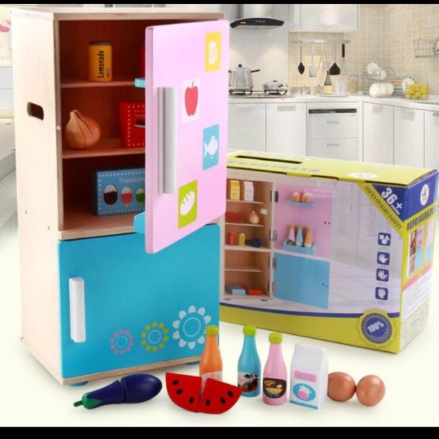Wooden Mini Refrigerator Toy (COD AVAILABLE) Shopee Philippines