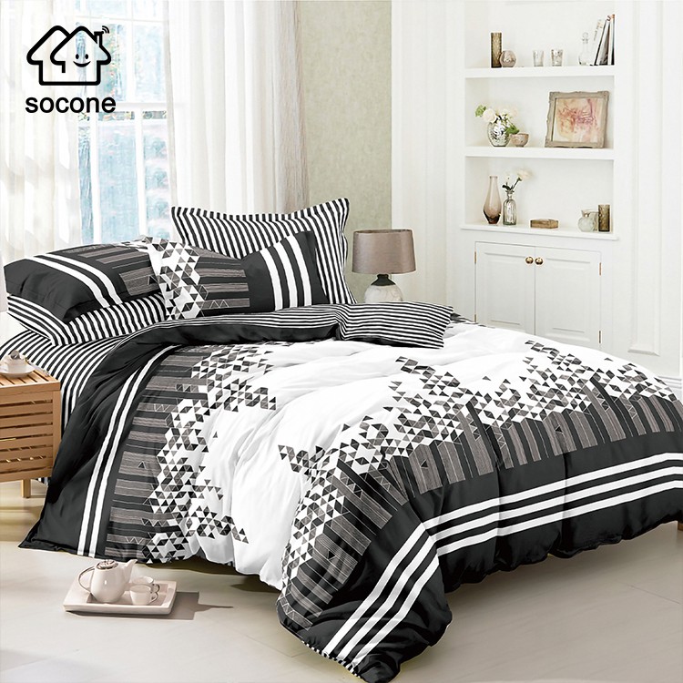Socone 3IN1 Korea Cotton Single Size Bedsheet Set 36*75+7.8 Fitted