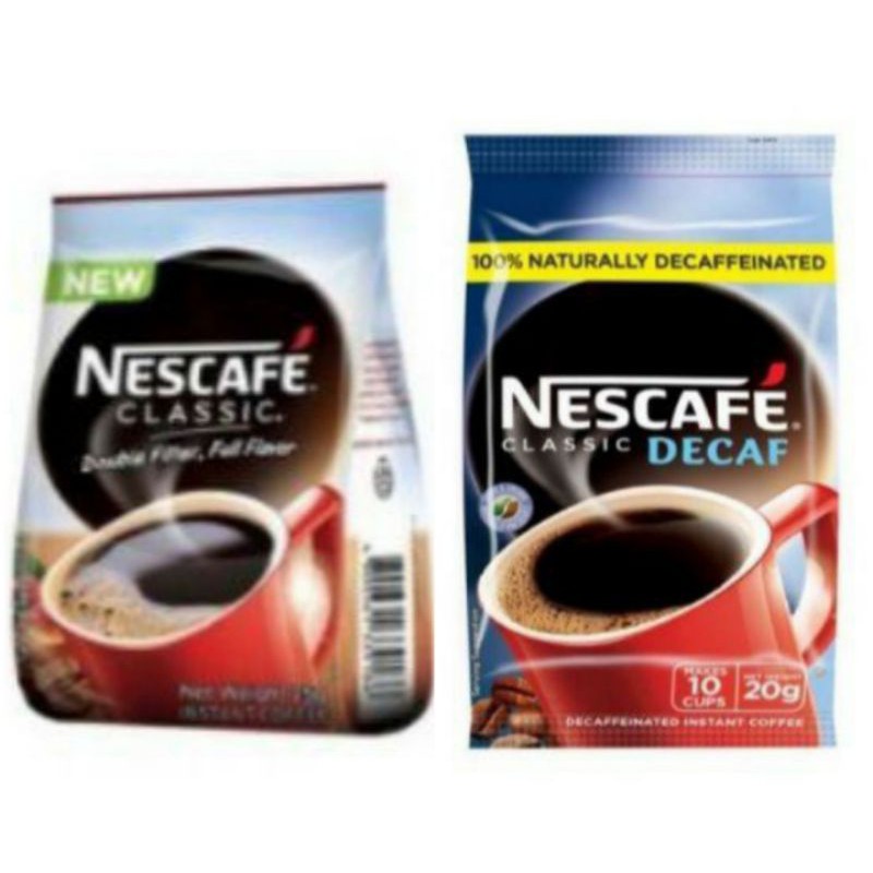 Nescafe Instant Coffee Refill 20g Decaf or 25g Regular Shopee