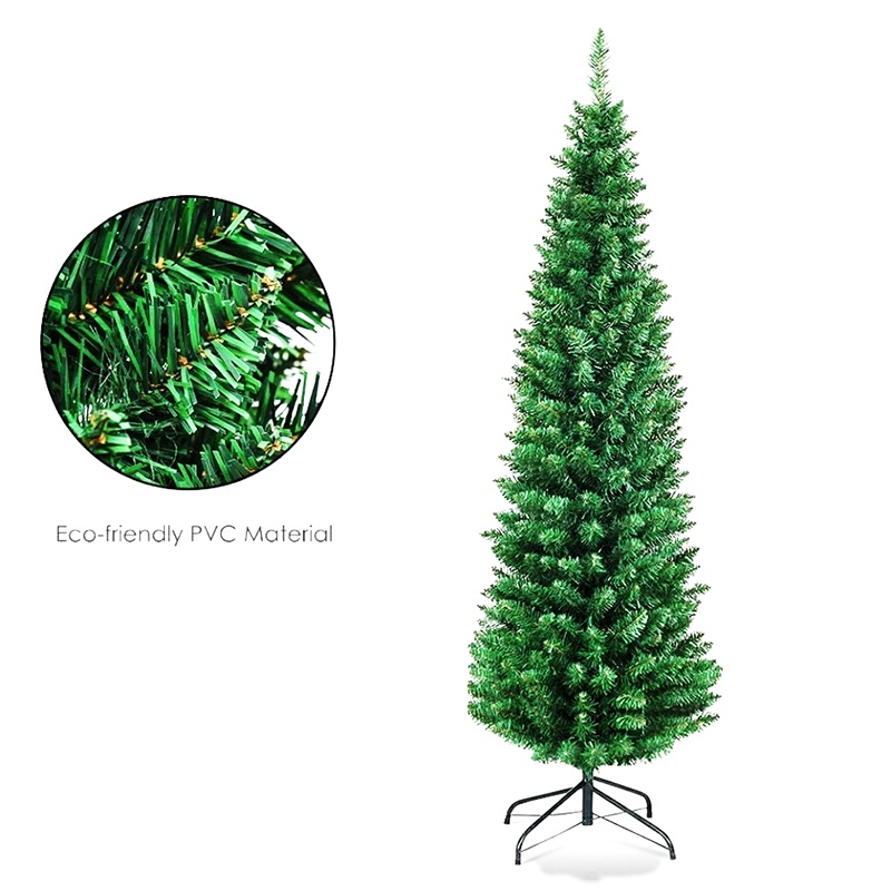Christmas decorations green slender slender pen tree pointed Christmas