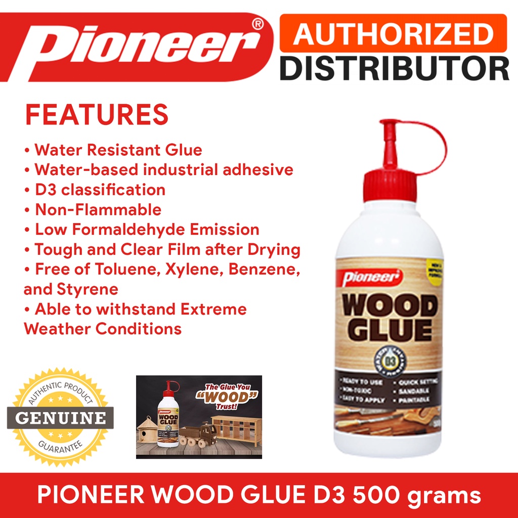 ORIGINAL Pioneer Wood Glue D3 Grade Woodworking Adhesive Water