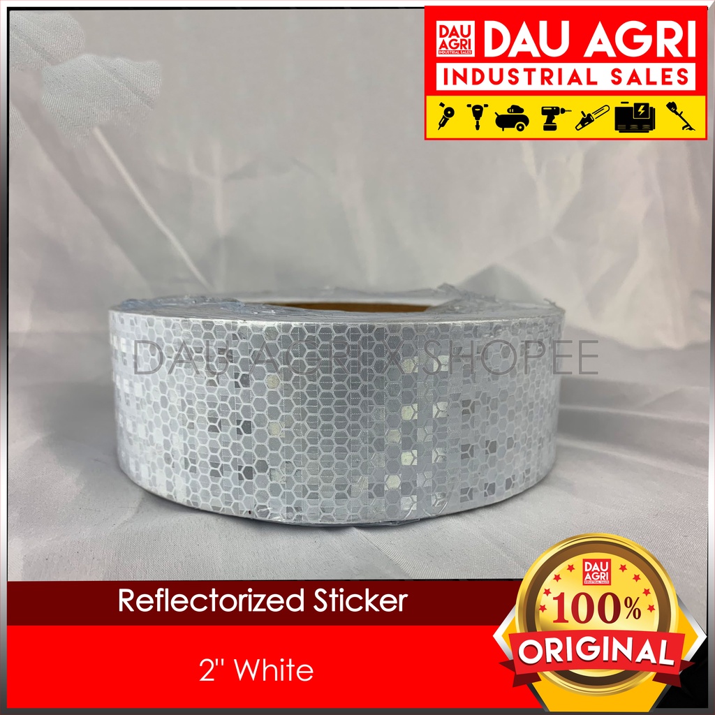 Reflectorized Sticker 2" White Shopee Philippines