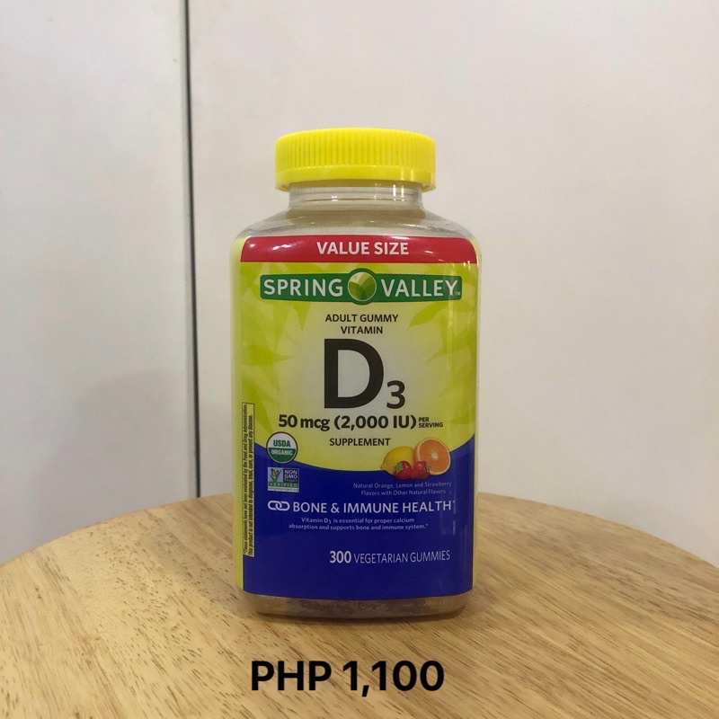 Spring Valley Adult Gummy Vitamin D3 Supplement Shopee Philippines