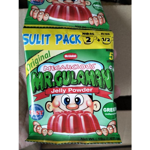 Philippine product Mr. Gulaman Jelly powder Green Unflavoured Shopee