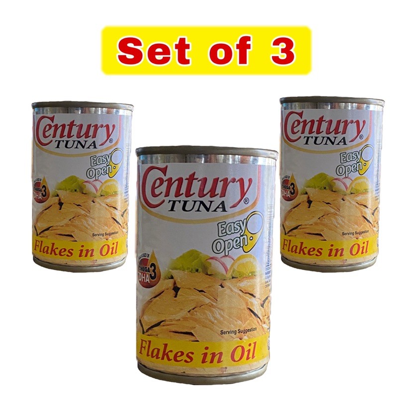 CENTURY TUNA FLAKES IN OIL 3 PCS. 155g Shopee Philippines