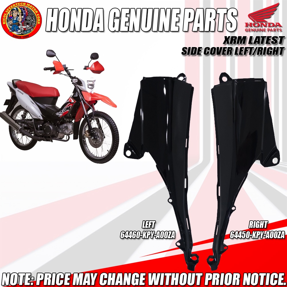 XRM LATEST SIDE COVER BLACK (HPI Genuine RIGHT 64450KPYA00ZA, LEFT