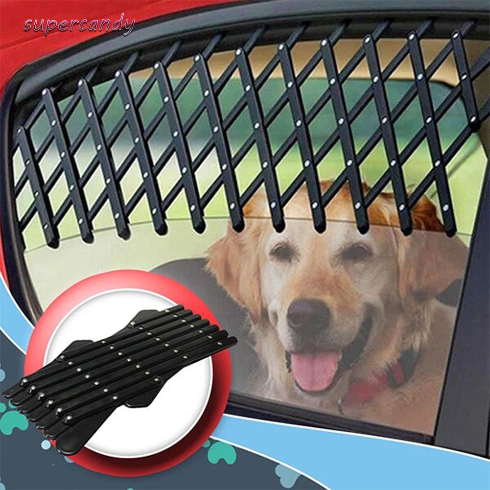 Expandable Pet Car Window Vent Safe Guard Telescopic Fence Universal