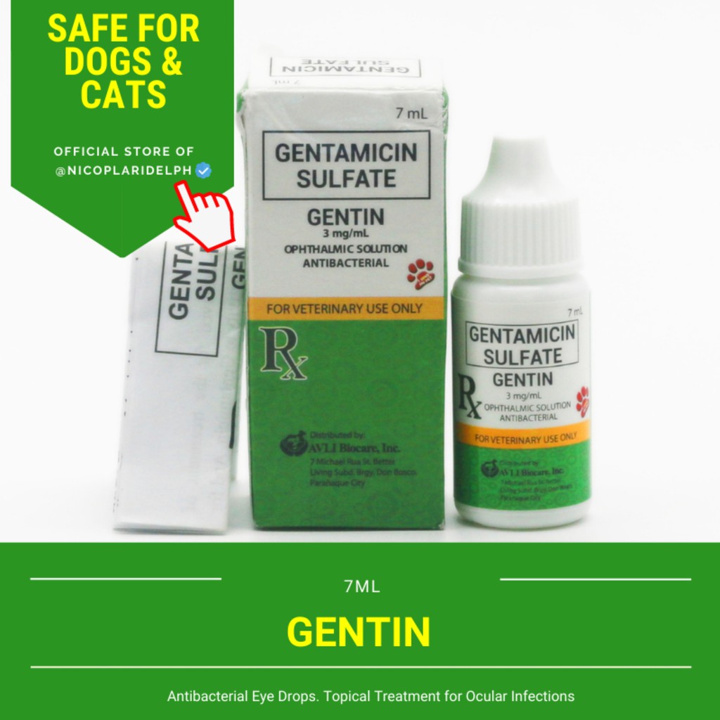 Gentin Antibacterial Eye Drops for Cloudy Eyes and Other Ocular