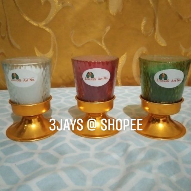 Liwanag Vigil Candle in Glass Stand Shopee Philippines