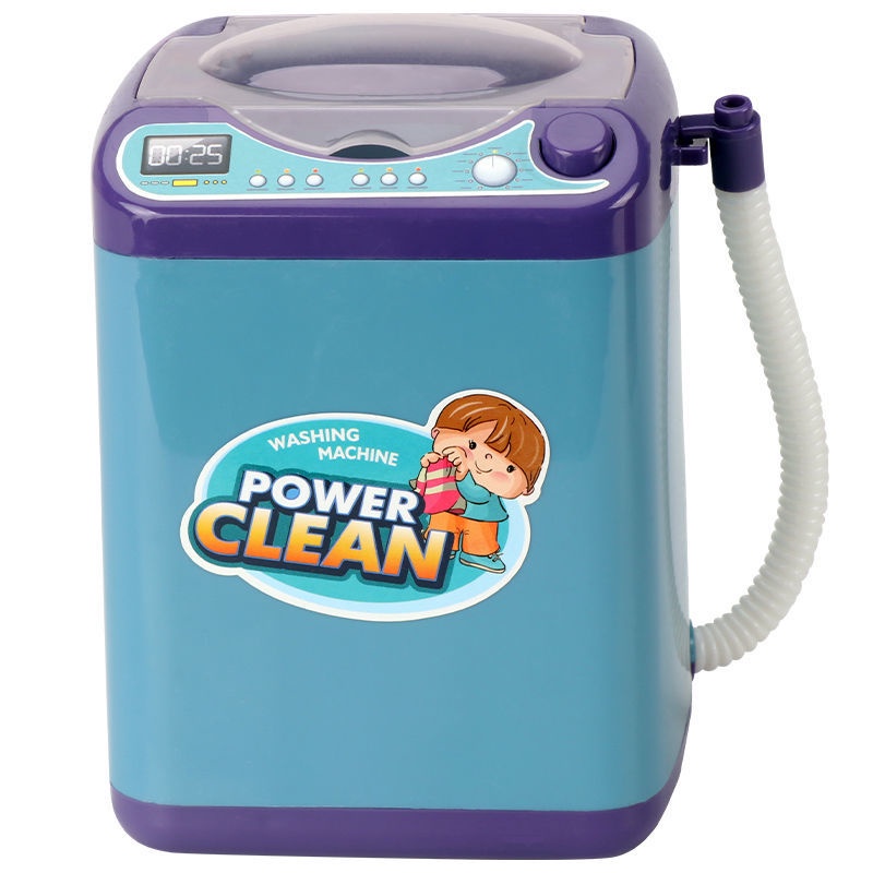 Mini Electric Washing Machine Toy Simulation Sound Effect Drainable