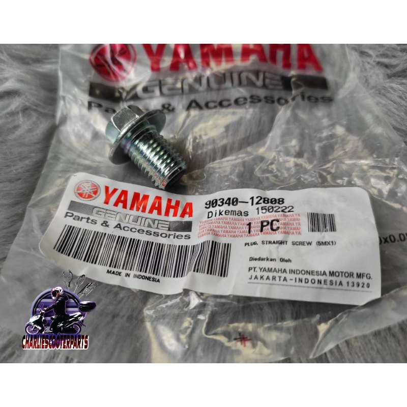 Oil Drain, Bolt (Genuine YAMAHA) sporty,soulty,amore,soul i 125,mio i