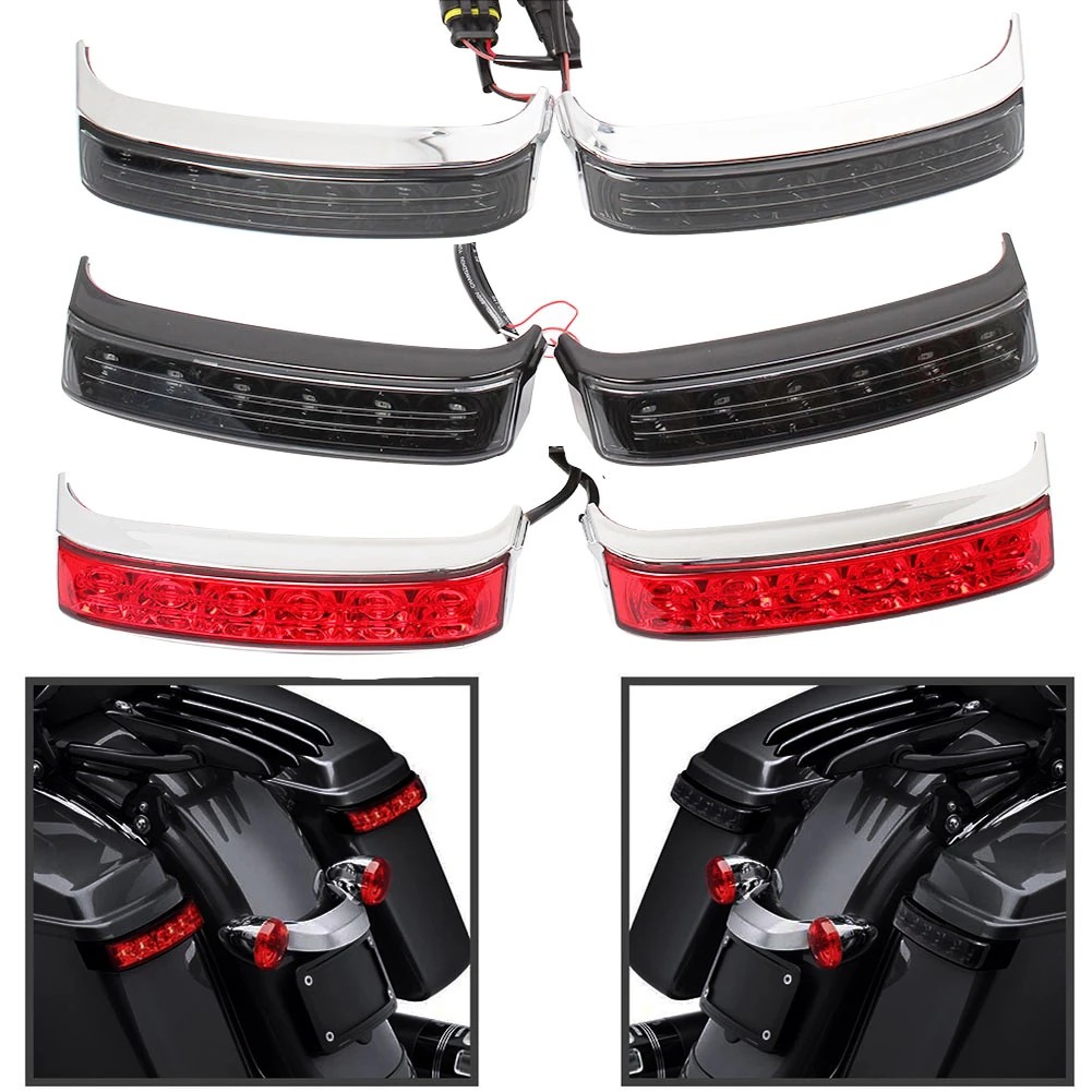 Led saddlebag tail light saddle bag turn signal light with brake lamp