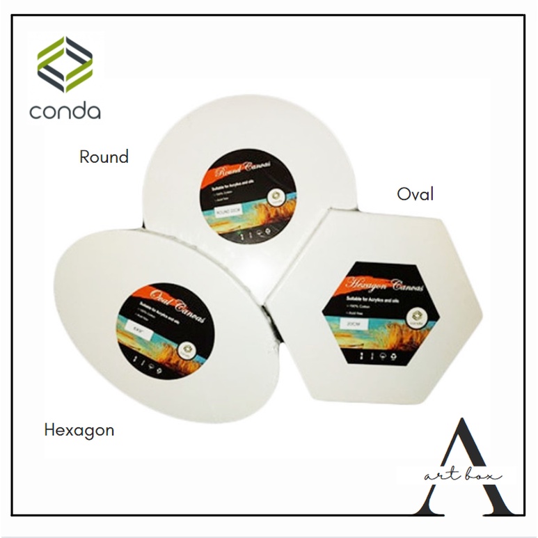 Stretch Canvas Hexagon, Oval and Round Canvas Shopee Philippines