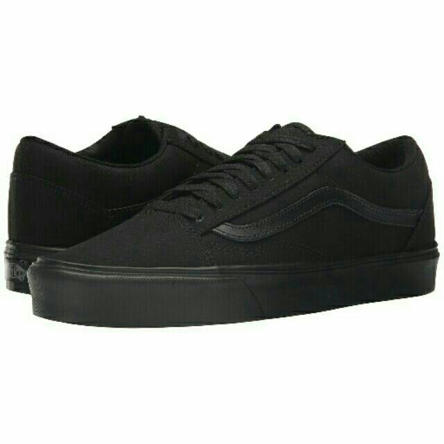 All black old school Vans low cut Shopee Philippines
