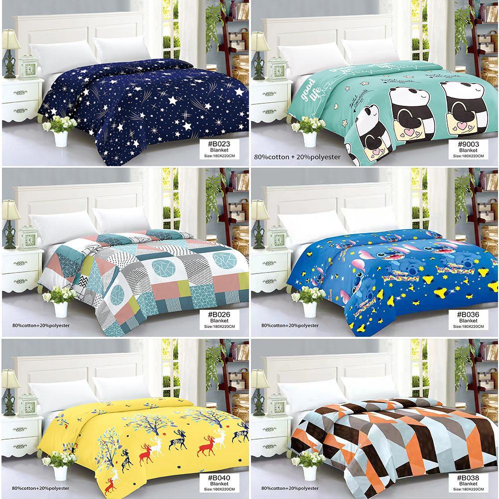98K Flat Sheet kumot blanket bedsheet double size king size 180*220cm
