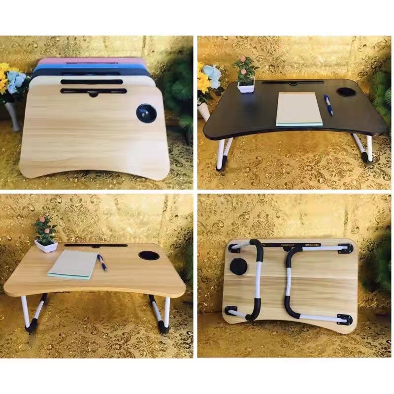 FOLDABLE LAPTOP TABLE W/ PEN HOLDER FOLDING TABLE KIDS STUDY TABLE