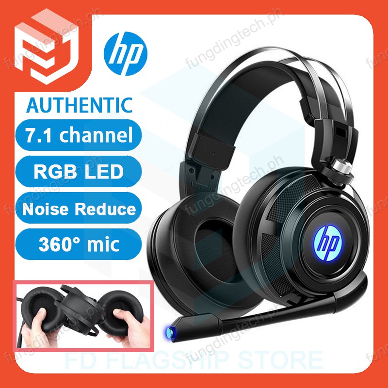 HP gaming headset H200 7.1 RGB led noise cancel headphone gaming