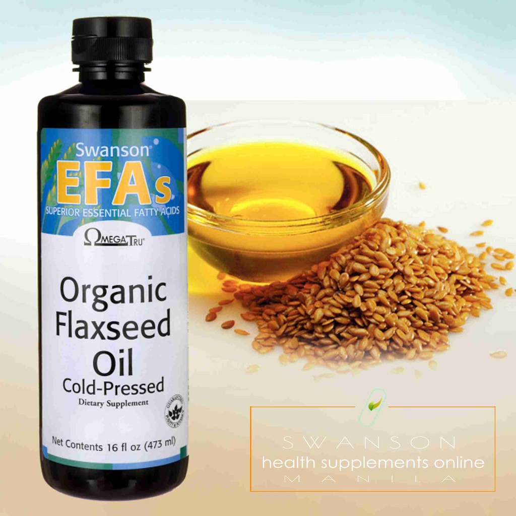 Swanson EFAs Flaxseed Oil Organic 16 oz (474 ml) Liq Shopee Philippines