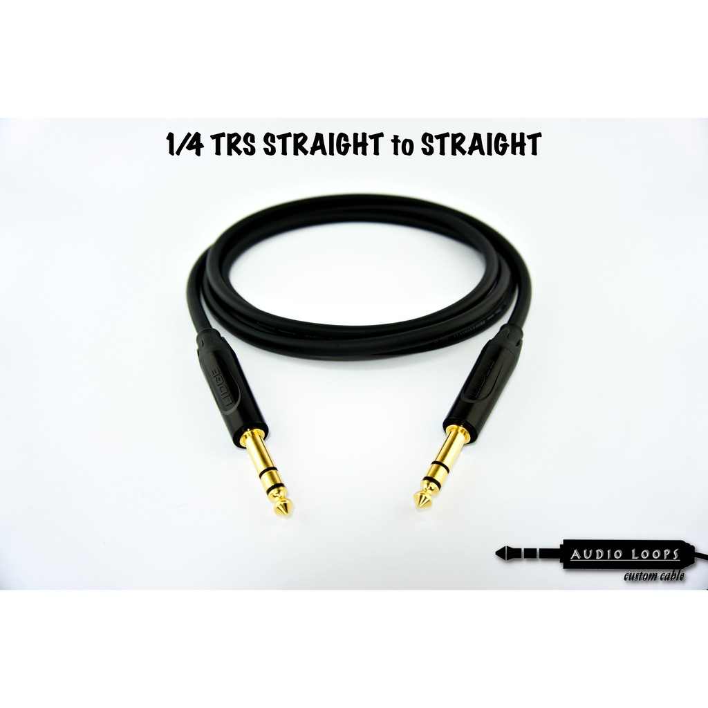 1/4 (6.3mm) TRS Stereo Balanced Cable,Audio Loops Affordable