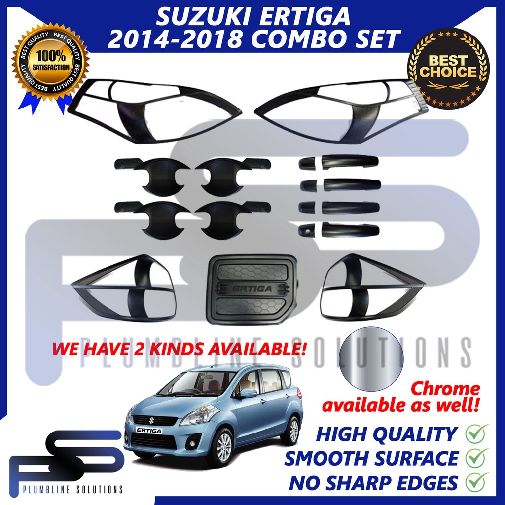 Suzuki Ertiga 2014 2018 Black and Chrome / Ertiga Accessories Parts