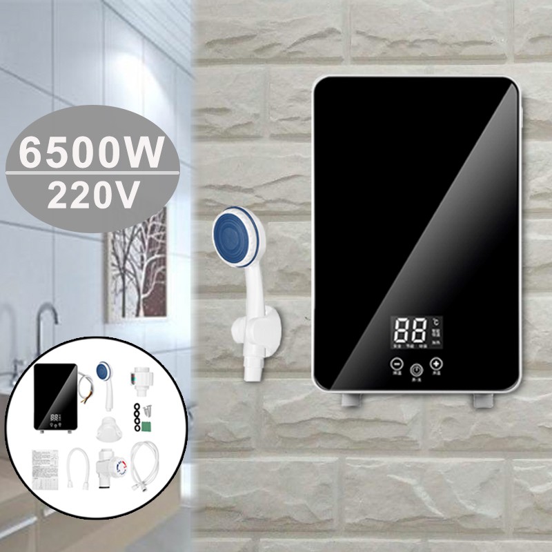*Ready Stock* 6500W Instant Electric Tankless Hot Water Heater Shower
