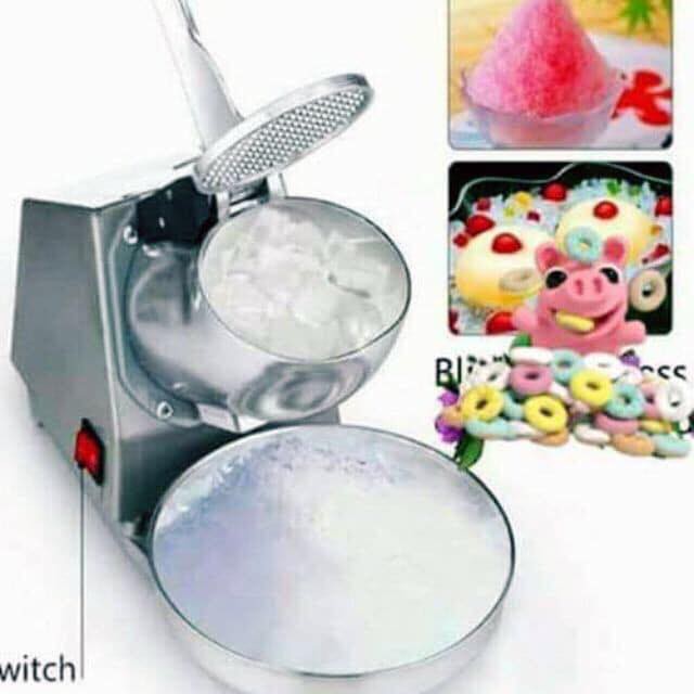 HALOHALO Electric SemiAutomatic Stainless Steel Ice Crusher Machine